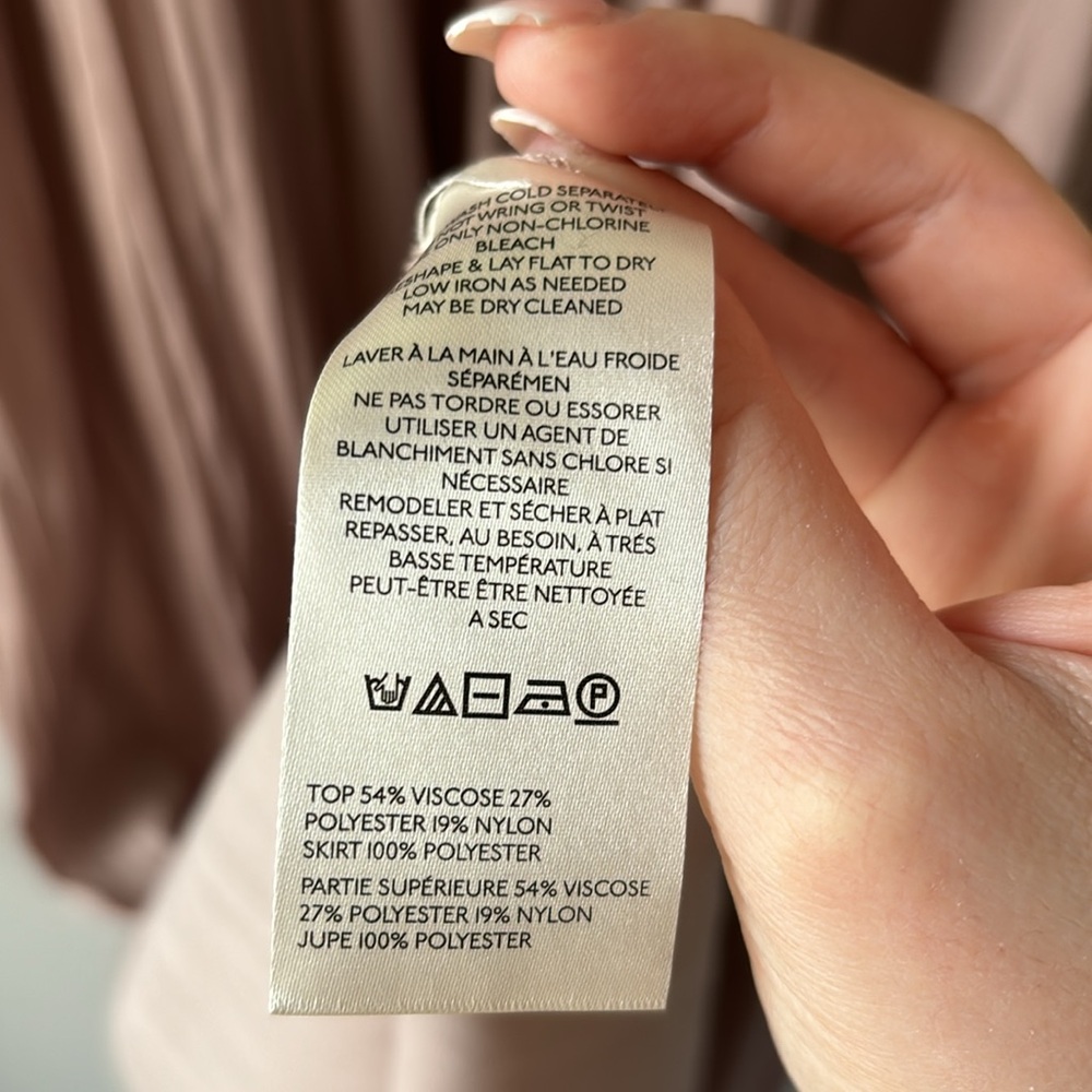 Anthropologie Thea Twofer Lime and Taupe Maxi Dress - Picture 7 of 7